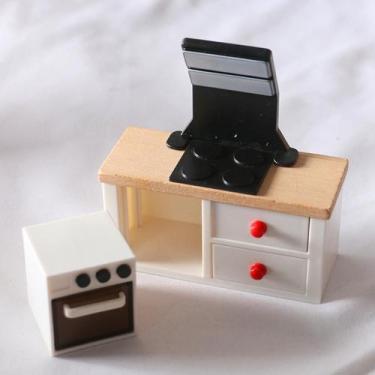 Imagem de Conjunto de lava-louças Dollhouse Furniture Mini Cabinet - Gloome Stor