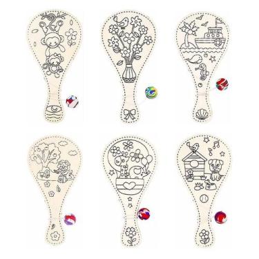 Imagem de Desenho, raquete, arte em madeira para crianças, educação infantil - G