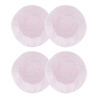 Imagem de Conjunto 4 Pratos Rasos 27,5cm Ryo Pink Sand Porcelana Oxford