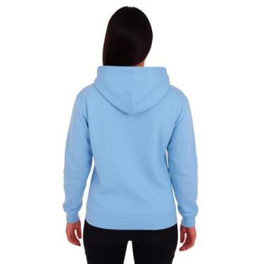 Imagem de Moletom Feminino Confortável Canguru Com Capuz Blusa de Frio - Mint Pr