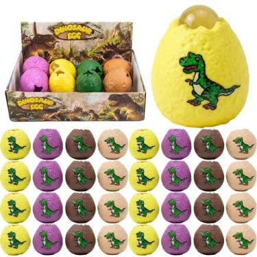 Imagem de Kit 36 Dino Egg Squishies Tiktok Antiestresse Espremer Atacado Infanti