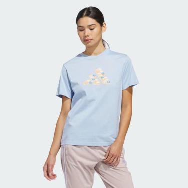 Imagem de Camiseta Adidas UMBRELLAS Feminina Azul, G
