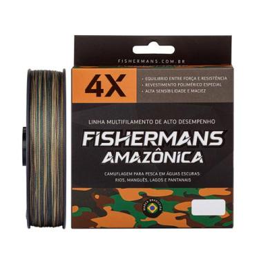 Imagem de Linha de Pesca Fishermans Multifilamento Amazônica 4 Fios, 150 m, 0.80
