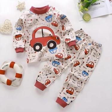 Imagem de Conjunto de Pijamas de Algodão para Bebês - Roupa de Dormir para Recém