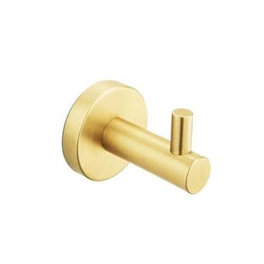 Imagem de CABIDEIRO DROP SIMPLES DE PAREDE EM AÇO INOX DOURADO ESCOVADO DPACE6510
