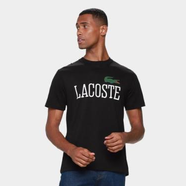 Imagem de Camiseta Lacoste Casual Masculina, Preto, P