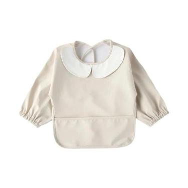 Imagem de Avental Impermeável De PU Para Bebês E Crianças, Manga Longa, Em mater