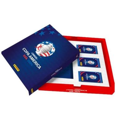 Imagem de CONMEBOL COPA AMÉRICA USA 2024 - Kit Box Premium Álbum Capa Dura + 30 