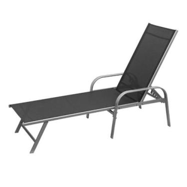 Imagem de Espreguiçadeira Empilhável Bari Or Design 191 cm (largura) Alumínio Gr