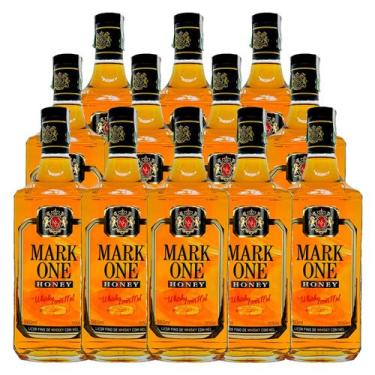 Imagem de Whisky Nacional Mark One Honey 980ml 12 Unidades