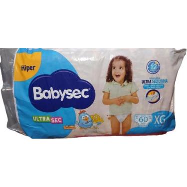 Imagem de Fralda BabySec Ultra Hiper Tam XG 11 a 14kg com 60 Unidades