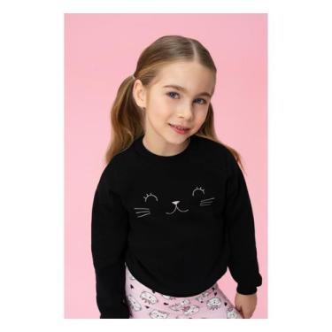 Imagem de Conjunto Calça Legging Infantil Menina Mon Sucre, Preto, 8
