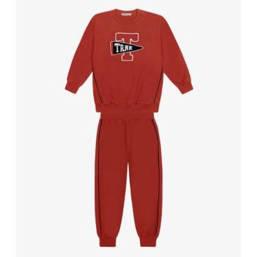 Imagem de Conjunto Blusão com Calça Menino Trick Nick Laranja, 4, Laranja