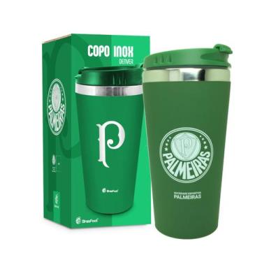 Imagem de COPO TERMICO INOX PALMEIRAS OFICIAL 450ml - Brasfoot