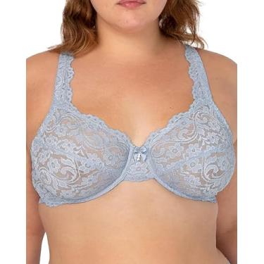 Imagem de Smart & Sexy Sutiã feminino de renda sem forro com aro, disponível em pacotes individuais e 2 unidades, Água mineral, 38DDD