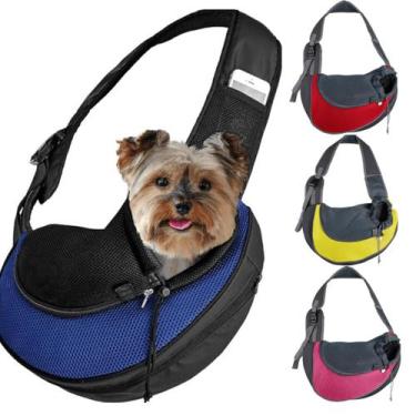 Imagem de Bolsa Mochila De Passeio Canguru Cachorro Transporte Pets Cor:Rosa - I