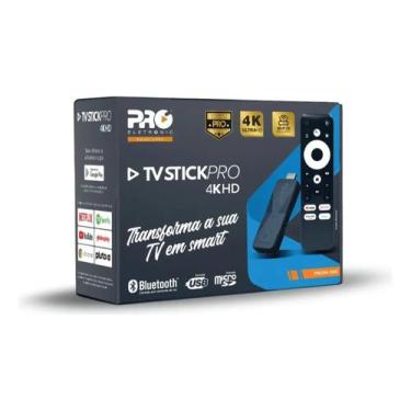 Imagem de Tv Stickpro 4k Hd Proeletronic Controle Por Voz Android Tv
