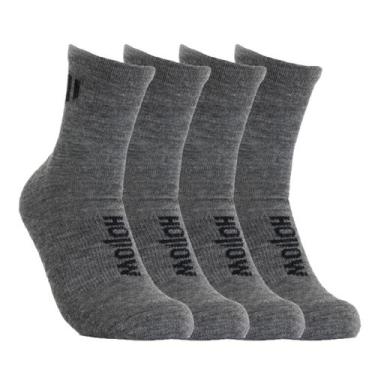Imagem de Meias de Tornozelo HOLLOW Alpaca com Absorção de Umidade - Pacote com 
