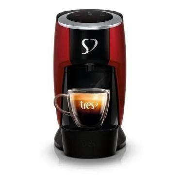 Imagem de Cafeteira Tres Corações Touch Automática Vermelha Multibebidas Vermelh