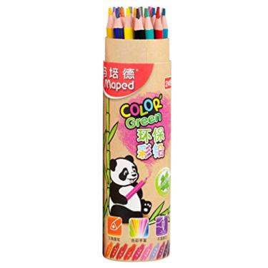 Imagem de lápis de cor óleo para crianças com 24 cores sem madeira