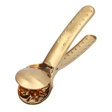 Imagem de Pinça de castanha para quebra-nozes, alicate abridor de porcas que economiza mão de obra Operação simples segura para nozes para cozinha(ouro)