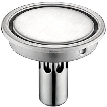 Imagem de Tampa de drenagem de piso de ¨¢gua profunda quadrada de 11 cm / 15 cm de a?o inoxid¨¢vel redondo invis¨ªvel banheiro chuveiro, 110 mm B
