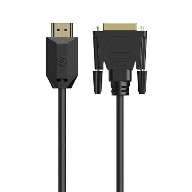Imagem de Cabo HDMI para DVI HP Preto 2metros DHC-HD05 BK, resolução 1080P Bidireccional HDMI para DVI Plug e Play - 194T7AA