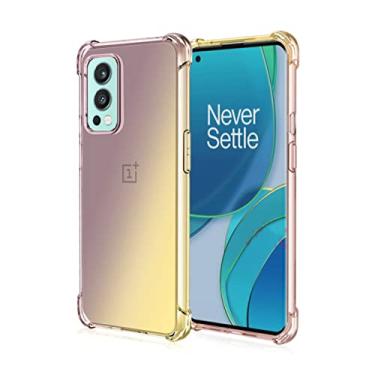 Imagem de Estojo de TPU de Air Bag de cor híbrida para Oneplus 10 Nord 2 Nord2 9 9R 8T 8 Nord CE N10 N20 N100 5G Capa protetora à prova de choque, preto e dourado, para Nord N100 5G