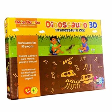 Imagem de Q.C 3D Tiranossauro 55 pçs Pinta e Brinca
