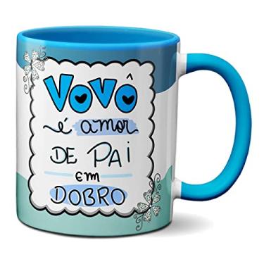 Imagem de Caneca Dia Dos Avós Vovô É Amor De Pai Em Dobro (Azul)