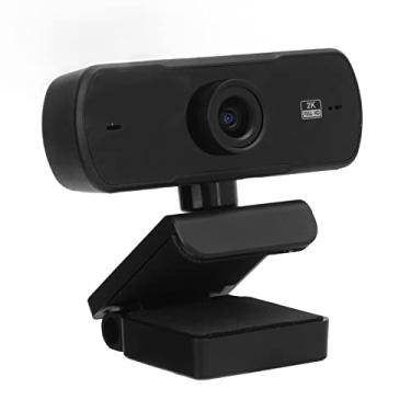 Imagem de Webcam hd, microfone com cancelamento de ruído embutido, câmera web universal usb 1080 p 180 °, para computador portátil desktop, para videoconferência de aula online
