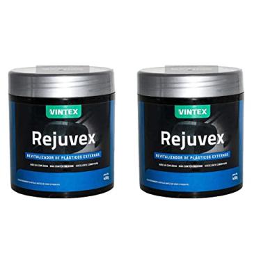Imagem de Kit com 2 Revitalizador de plásticos em pasta Rejuvex 400G Vintex by Vonixx