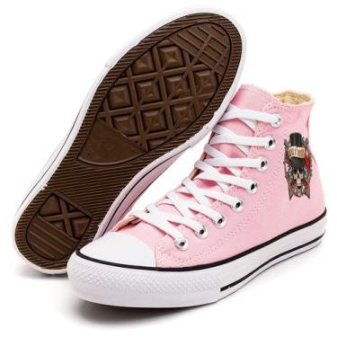 Tênis Converse All Star Chuck Taylor Cano Alto Infantil Unissex CK09330001  - Tênis Converse All Star Chuck Taylor Cano Alto Infantil Unissex  CK09330001 - Bege claro/Colorido - Converse All Star