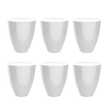 Imagem de Conjunto com 6 Bancos | Banquetas Moly  Branco