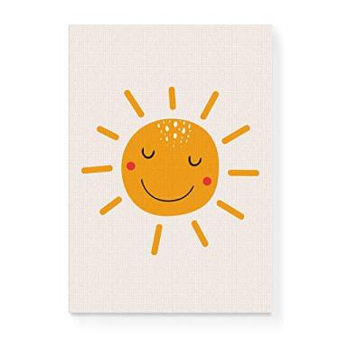 Imagem de Arte Maníacos Quadro Decorativo em Tela Canvas Sol Sorriso - 23x16,25cm