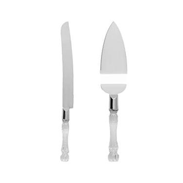 Imagem de Conjunto para bolo inox/acrílico