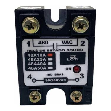 Imagem de Rele Solido Monofasico 90-240VAC Ref. 48A10 - Loti