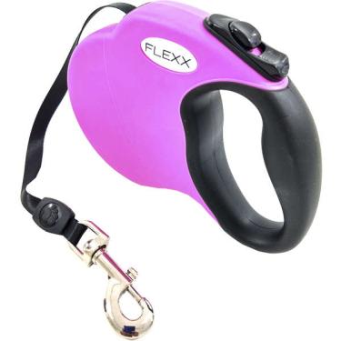 Imagem de Guia Retrátil Flexx Rosa - Tam. G