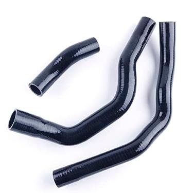 Imagem de JOIUYOLJ Mangueira de radiador de silicone de 3 camadas para MINI COOPER S R52 JCW W11 1.6L / 01-06 R53… (preto)