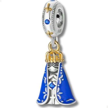 Imagem de Berloque Pingente Nossa Senhora Aparecida Prata 925