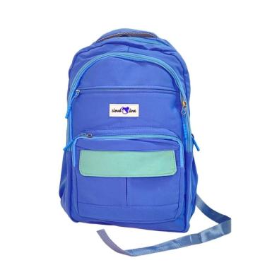 Imagem de Mochila reforçada escolar bolso frontal faixa colorida alça alta qualidade