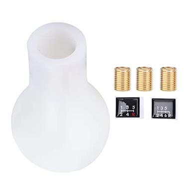 Imagem de Manopla de Mudança de Marcha Durável, Alça Manual de Plástico de 5 Velocidades, Substituição para C1 C3 C4 5 Gear Mod Series (B(branco))