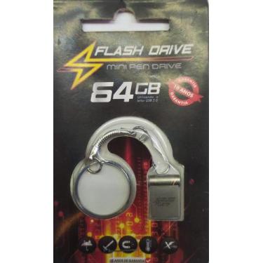 Imagem de Mini Pen Drive 64gb Micro Slim Automotivo Mp3 Mp4 Computador - FLASH D