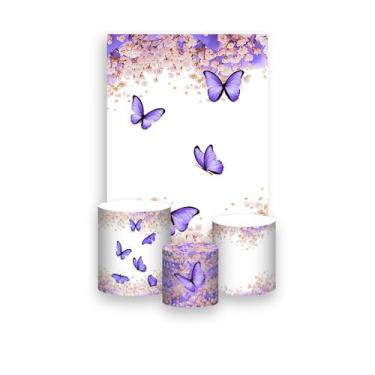 Imagem de Painel De Festa Vertical 1,50 x 2,20 + Trio De Capas Cilindro - Borbol