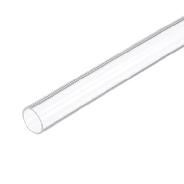 Imagem de Rebower Tubo rígido de plástico transparente de 51 cm 13 mm x 15 mm (1/5.1 cm x 1.5 cm) tubo de acrílico redondo de policarbonato, [para encanamento, hidráulica, aquário, bricolage]