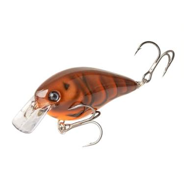 Imagem de Strike King (HCKVDS4.0-587) Isca de pesca KVD Squarebill 4.0, crankbait de corrida rasa Magnum, ação de caça silenciosa, 7/226.8 g, mergulhos de 3 a 7 pés, ganchos agudos tamanho 1/0, cabaça marrom