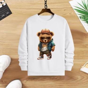 Imagem de Blusa moletom infantil - Mc kids, Branco, 8
