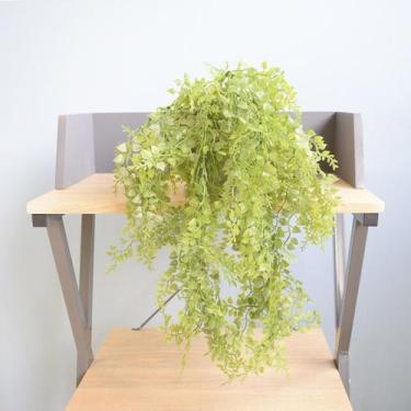 Imagem de Arranjo de Folhagem Pendente Artificial no Vaso Cumbuca Cinza  Formosi