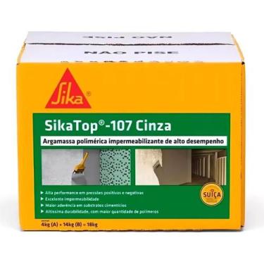 Imagem de Sika Top 107 Impermeabilizante Cinza 18 Kg - Sika