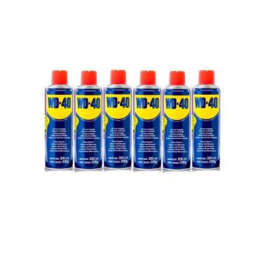 Imagem de LUBRIFICANTE WD-40 300ML SPRAY kit com 6 unidades - OLEO P/MOTOR